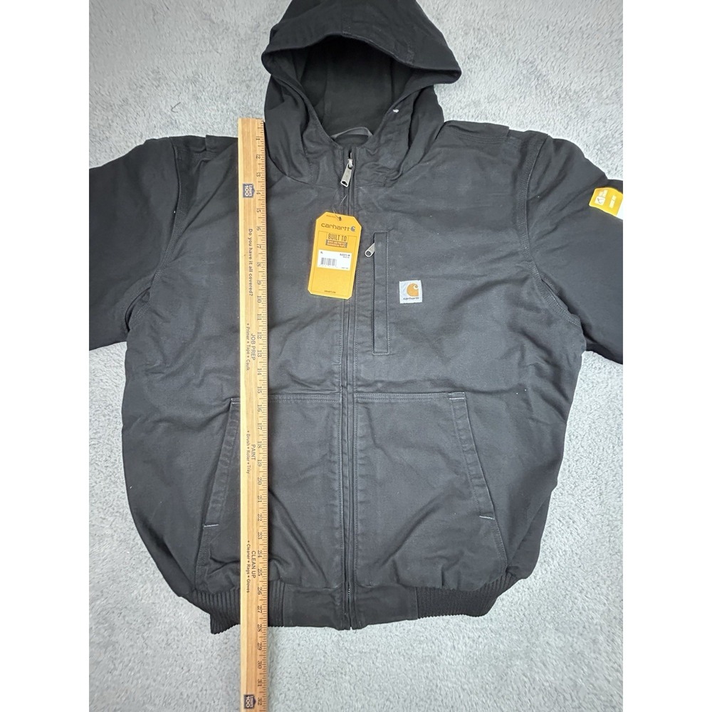 Carhartt Full Swing Armstrong Black Active Jacket Fleece Men's Size XL OJ3371-M - Picture 4 of 12